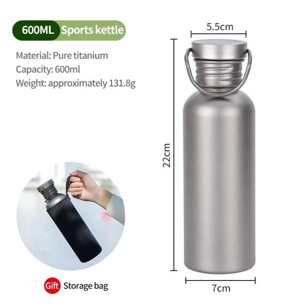 Titanium Water Bottle