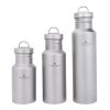 Wide Mouth Titanium Bottle with Lid Leak-Proof Single Layer 400/550/750ML