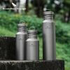 Wide Mouth Titanium Bottle with Lid Leak-Proof Single Layer 400/550/750ML
